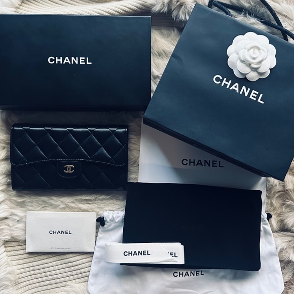 Chanel Classic Long Trifold Lambskin Wallet - Picture 7 of 7